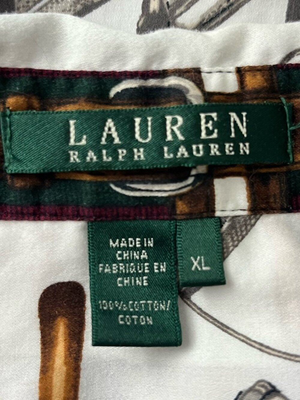 Lauren Ralph Lauren Women's XL Equestrian Horse Shirt Top - Picture 8 of 9